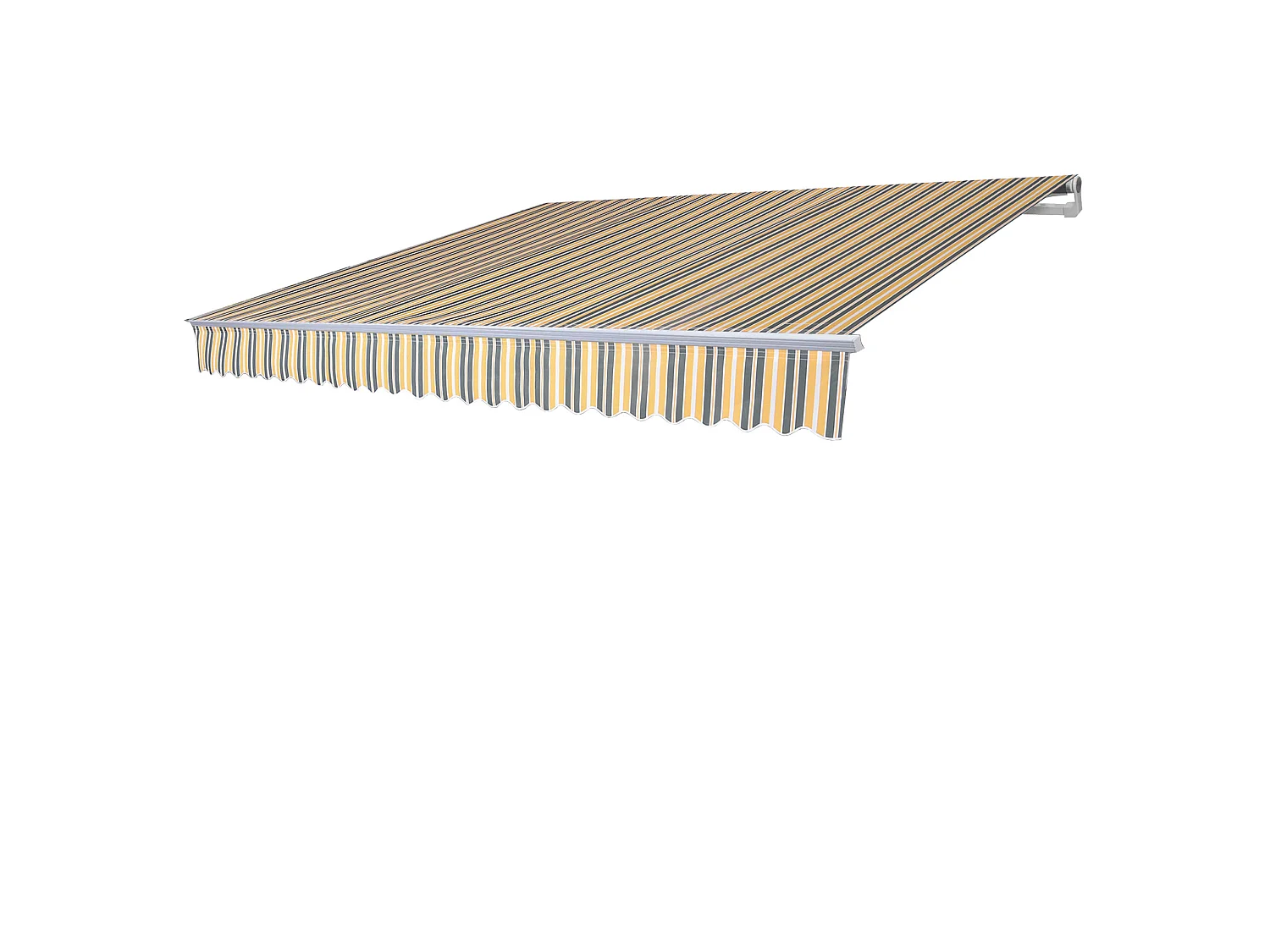 Toile de rechange pour store MCW-E49,  Polyester gris-jaune