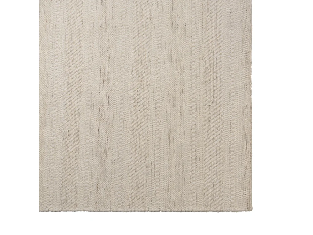 SACHA - Tapis rectangulaire 200x290cm laine texturée nuances de beige