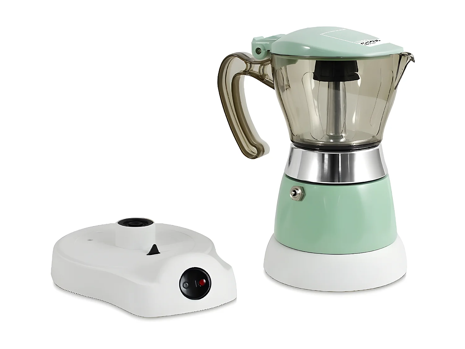 Moka Pantone, Zielony, 17,5x22x13,2 cm, Bimar