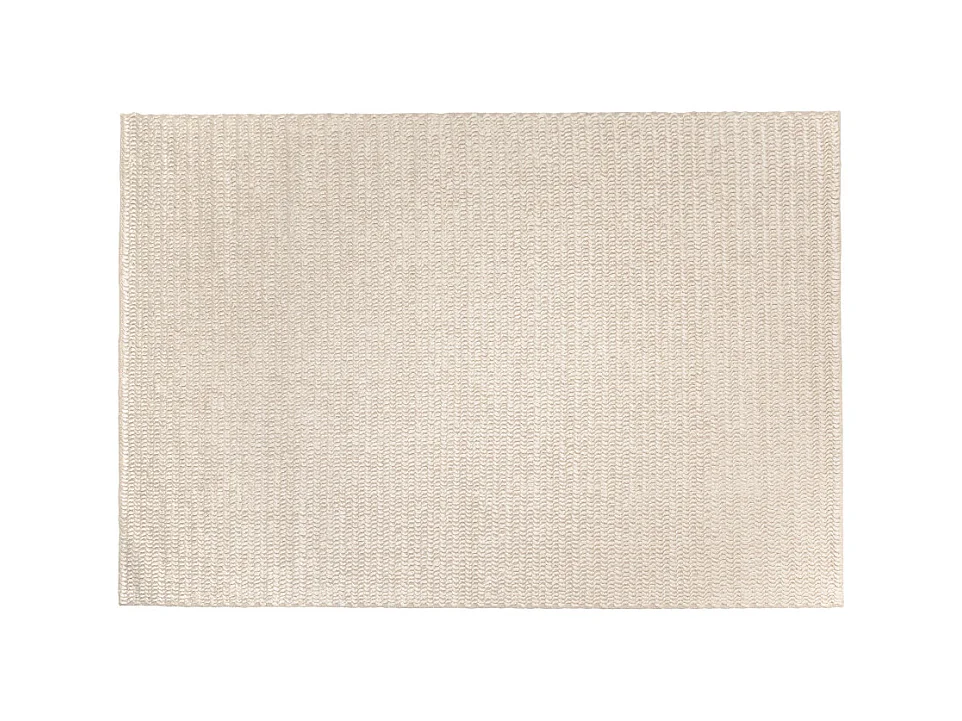 QUENTIN - Tapis rectangulaire 200x290cm en laine tissée couleur beige