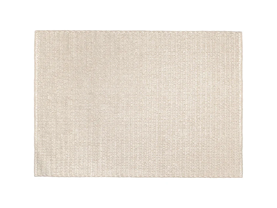 QUENTIN - Tapis rectangulaire 160x230cm en laine tissée couleur beige