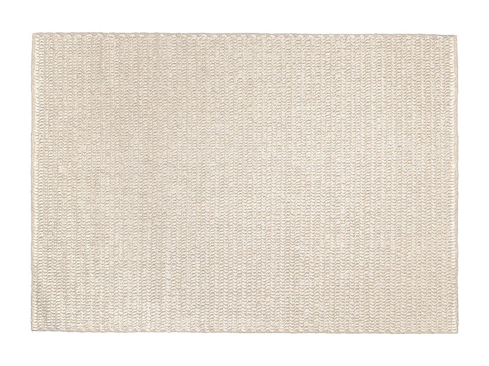 QUENTIN - Tapis rectangulaire 160x230cm en laine tissée couleur beige