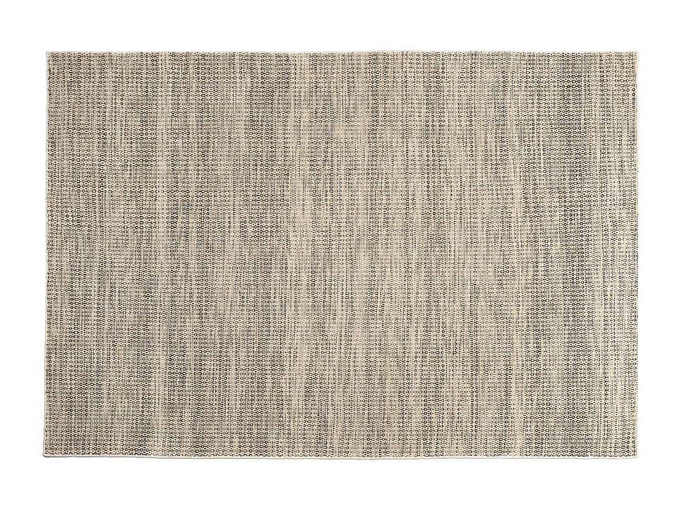 QUENTIN - Tapis rect. 200x290cm en laine tissée couleur blanc et kaki