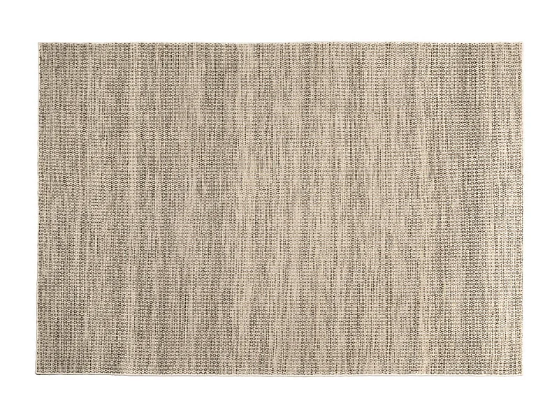 QUENTIN - Tapis rect. 200x290cm en laine tissée couleur blanc et kaki