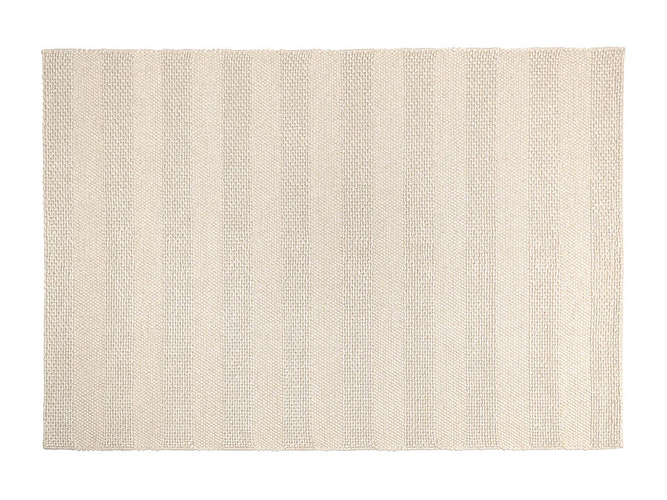 QUENTIN - Tapis rectangulaire 200x290cm en laine tissée couleur beige