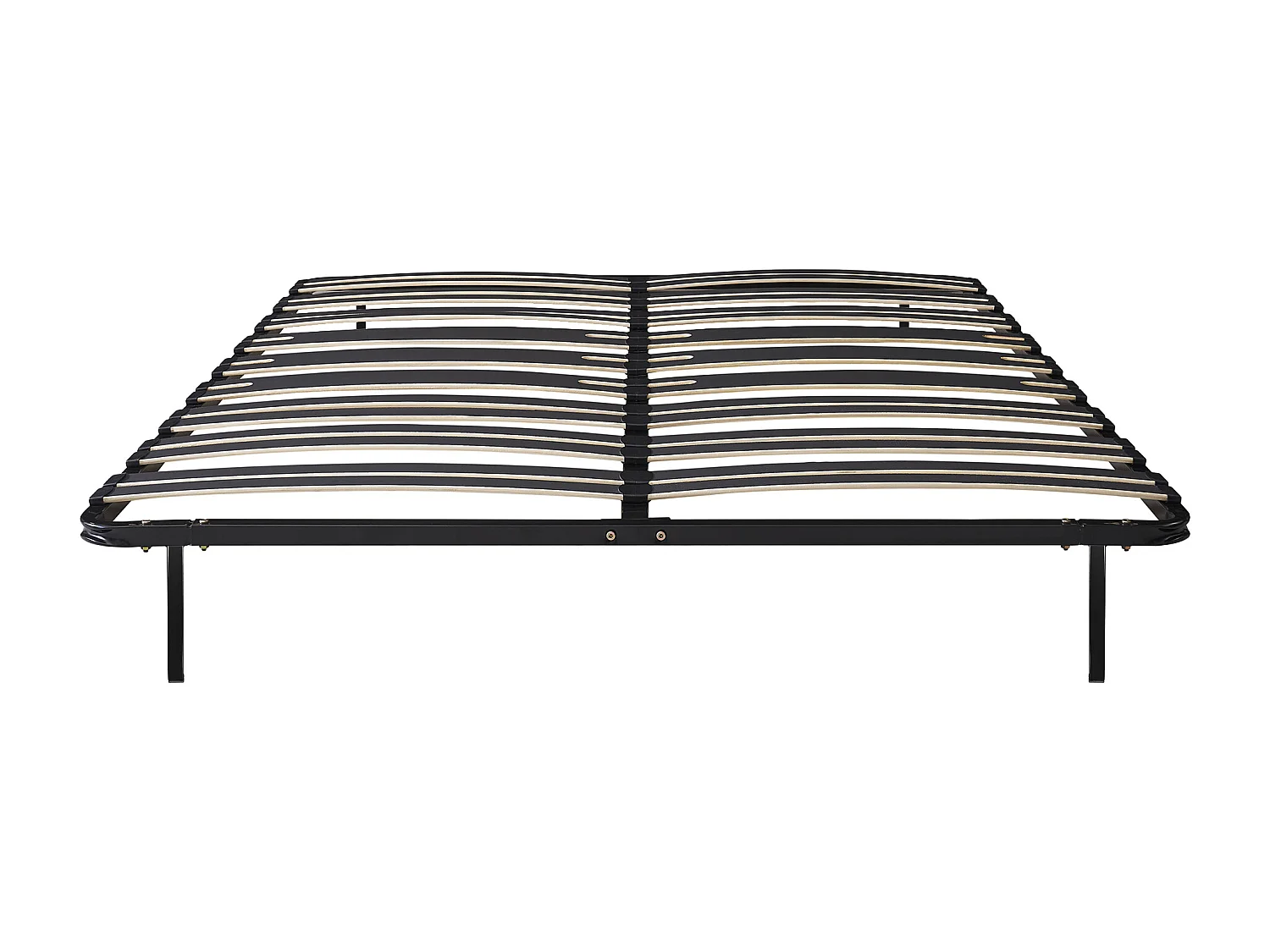 Rete a doghe 160x200cm 2x15 doghe 3 zone per un supporto lombare rinforzato Con piedi Nero  - CERRISI di YSMÉE