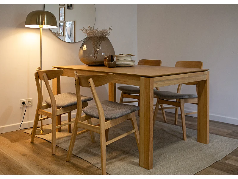 Table - 150x90 cm - chêne naturel - HOOLENTS