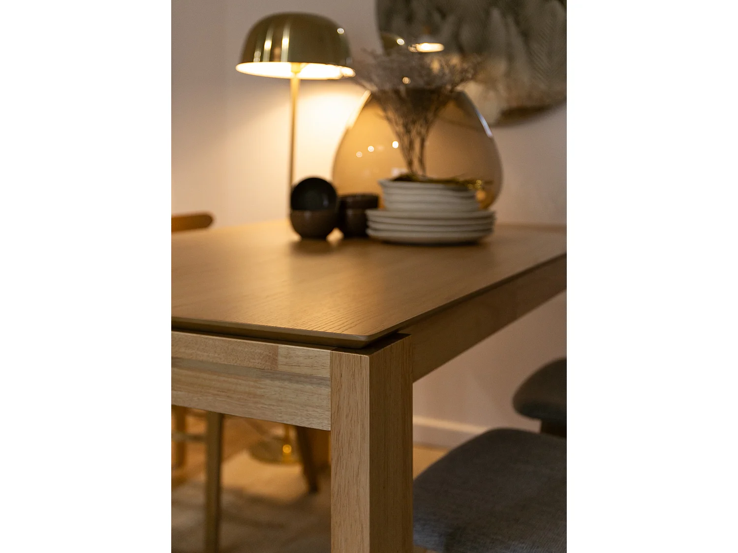 Table - 150x90 cm - chêne naturel - HOOLENTS