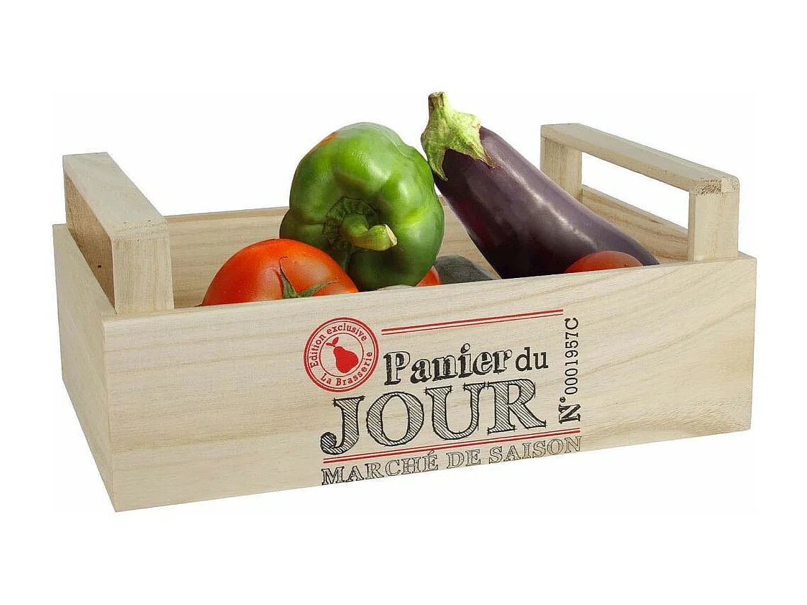 Cagette à légumes en bois Bistrot