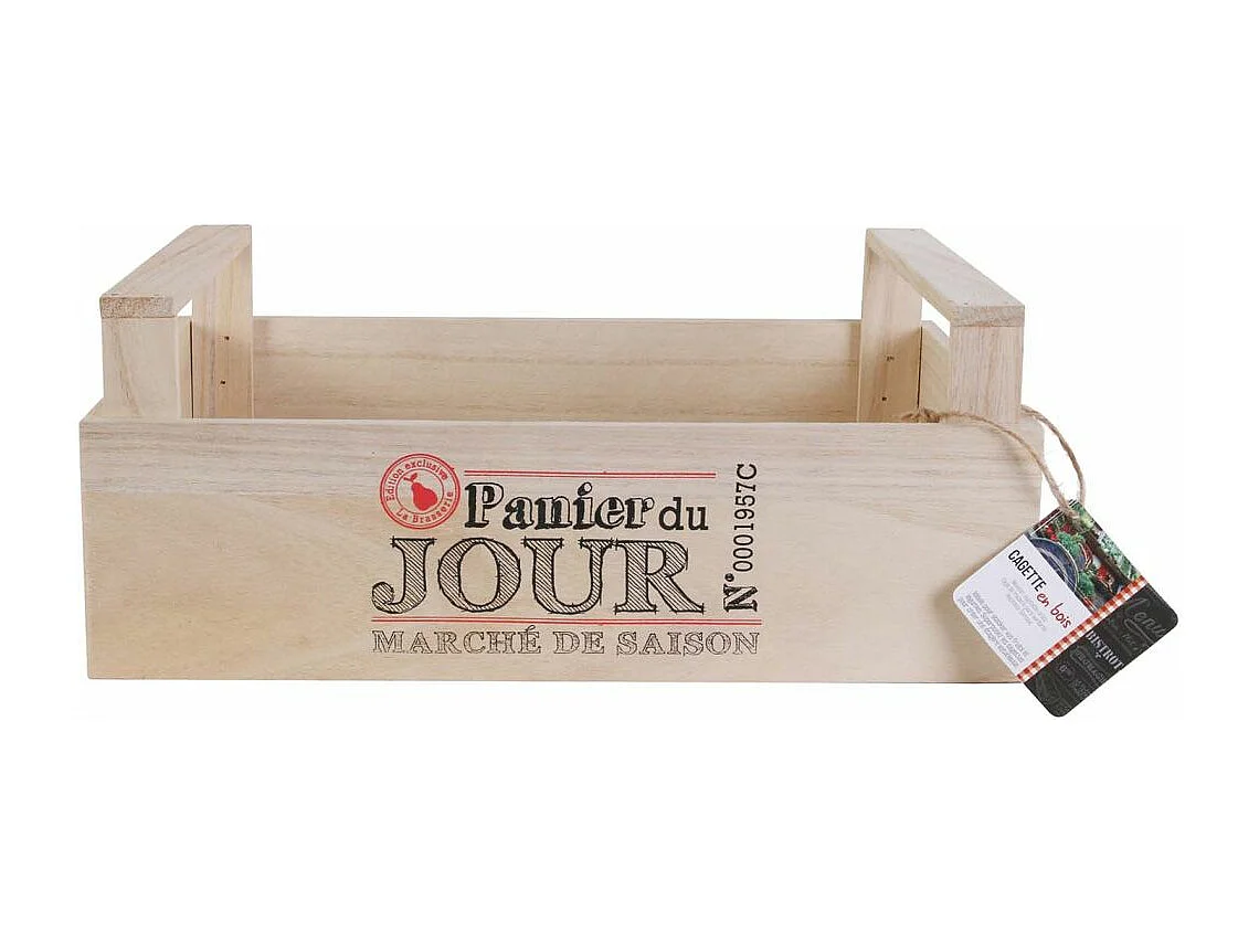 Cagette à légumes en bois Bistrot