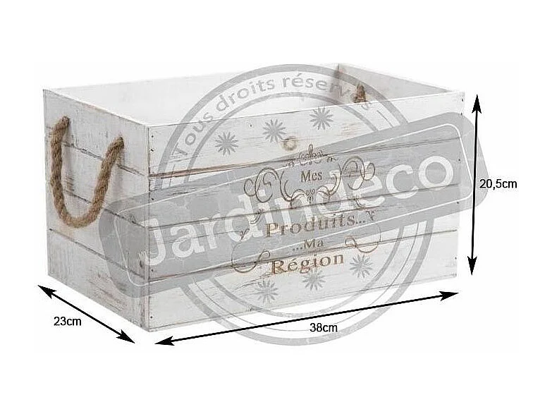 Caisse en Bois Mes Produits ma région