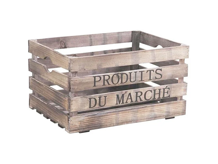 Caisse en bois Produits du marché