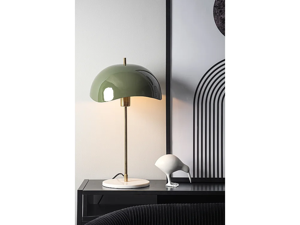 Lampa stołowa Waved Dome - Dżunglowa zieleń