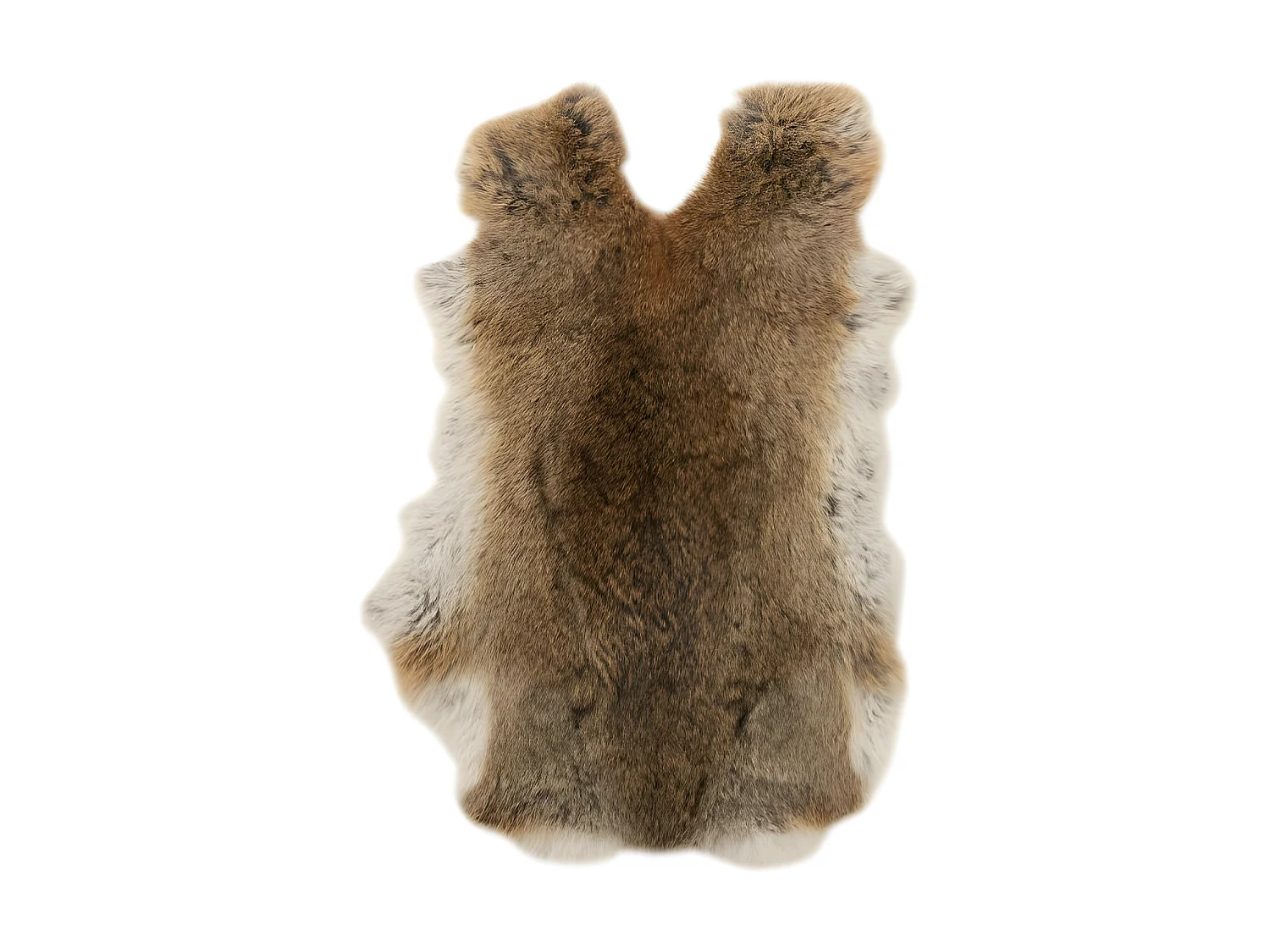 Peau De Lapin Gris/Marron - L 53 x l 36 x H 0,5 cm