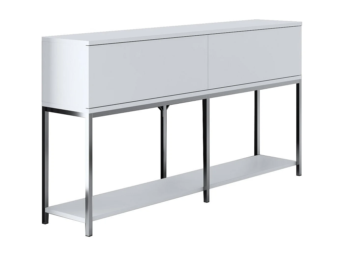 Aparador Lord Blanco Plata 150x30x80 cm