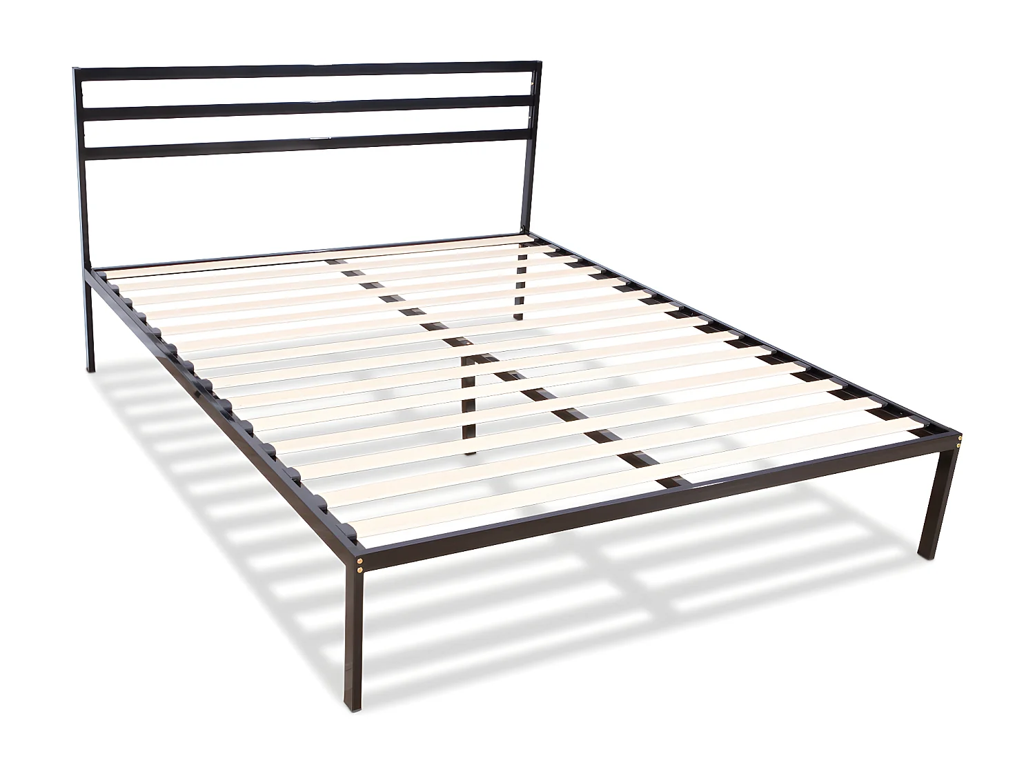 OLYMPE LITERIE | Sommier en métal avec tête de lit QUIETUDE 160x200 cm | Livré en kit