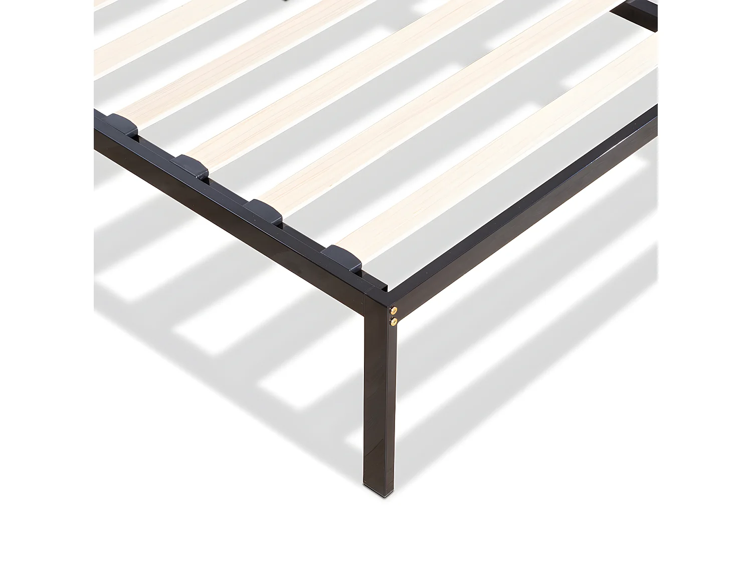 OLYMPE LITERIE | Sommier en métal avec tête de lit QUIETUDE 160x200 cm | Livré en kit