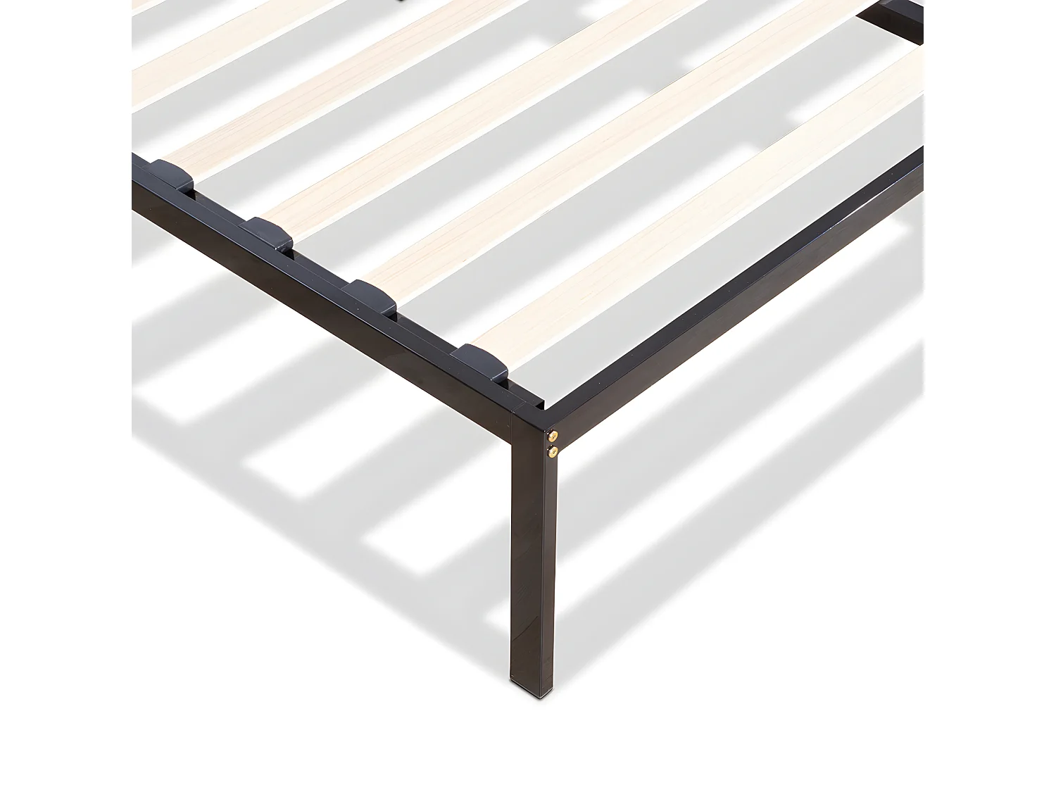 OLYMPE LITERIE | Sommier en métal avec tête de lit QUIETUDE 140x190 cm | Livré en kit