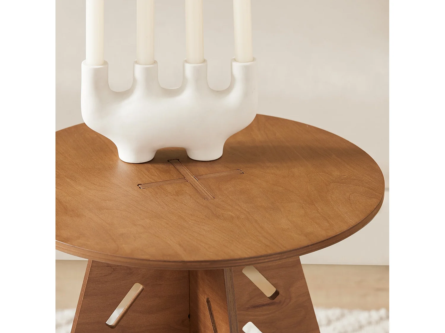 SoBuy, sofá mesa lateral, Prato com rodas, móvel de telefone, HFBT01-BR