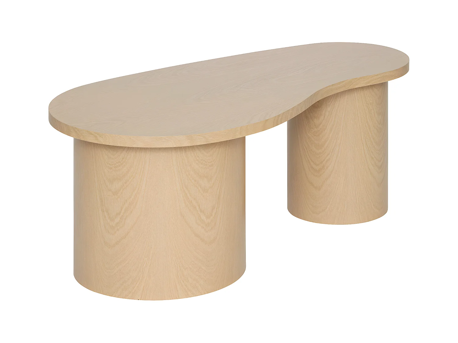 Lot de 2 Tables basses placage effet bois