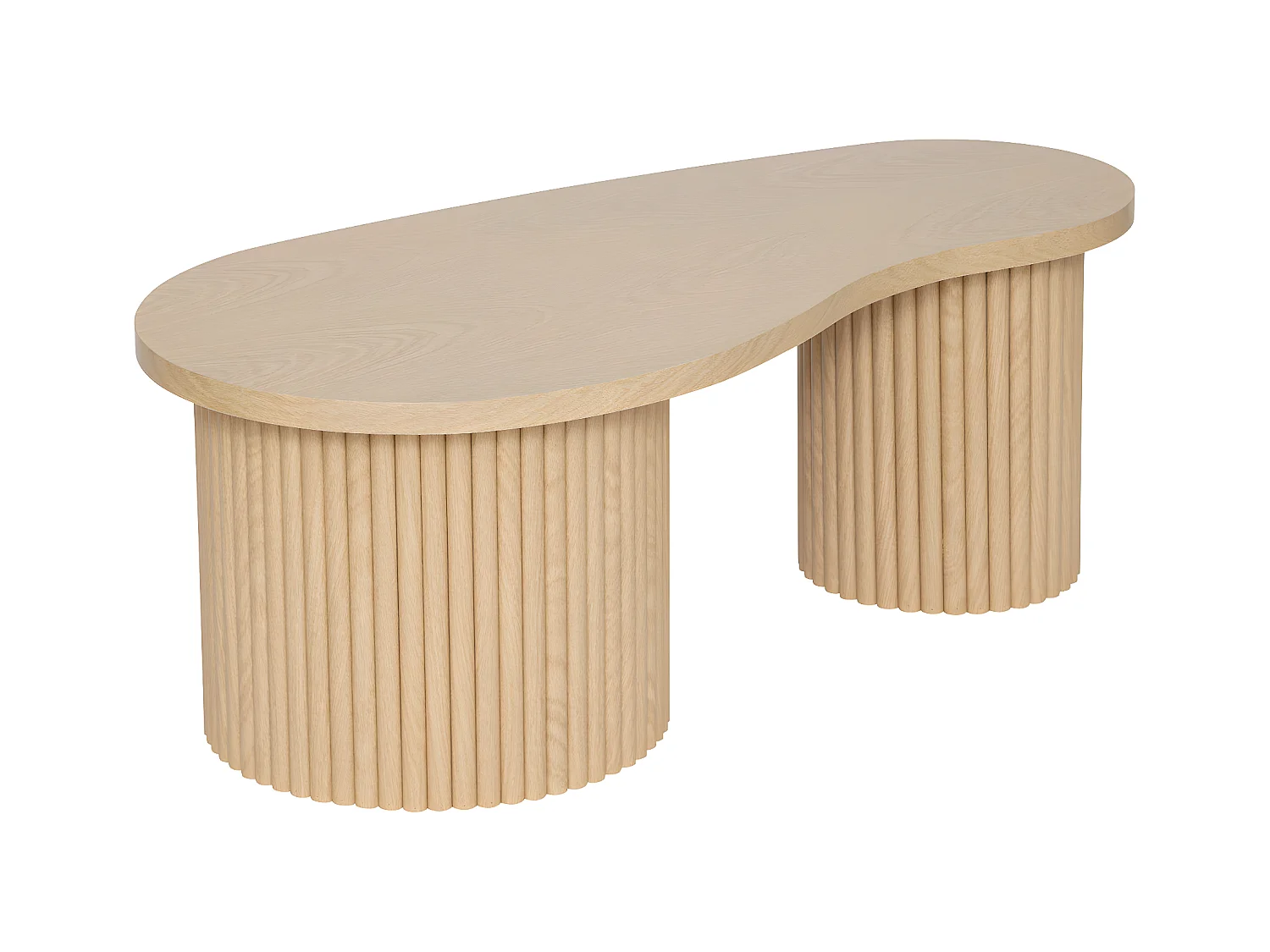 Lot de 2 Tables basses placage effet bois