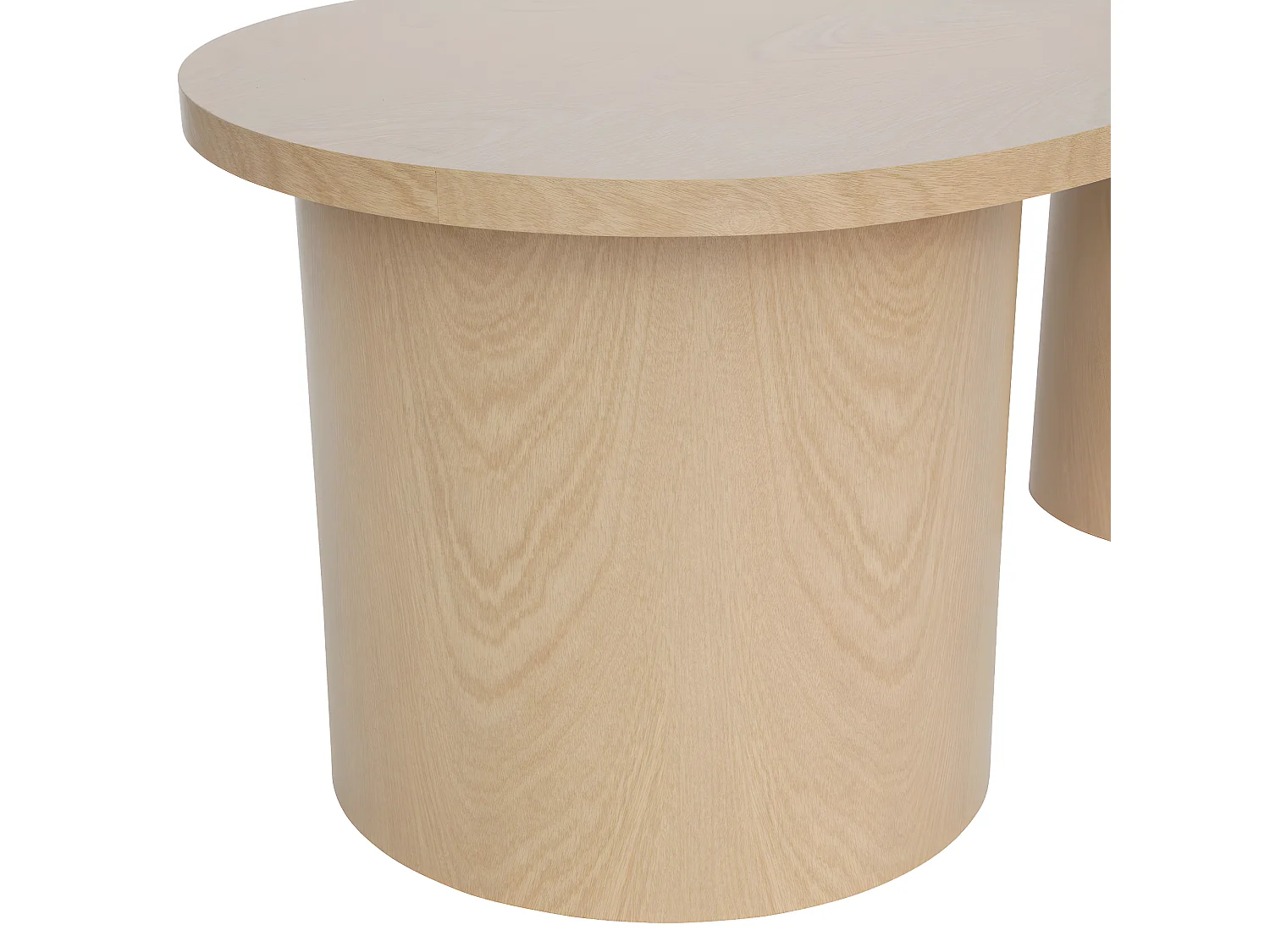 Lot de 2 Tables basses placage effet bois