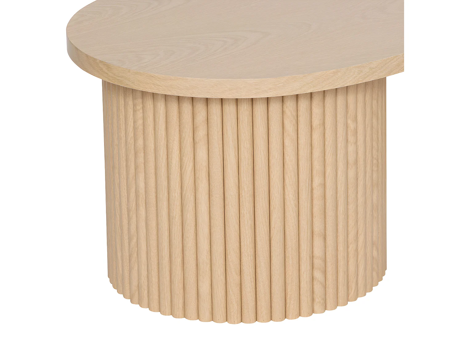 Lot de 2 Tables basses placage effet bois