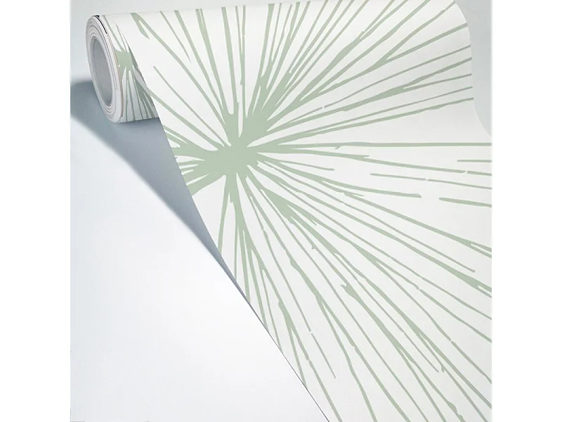 Papier peint panoramique - Lamnar - Vert - intissé : 150g/m² - 7 lés : 336x270cm