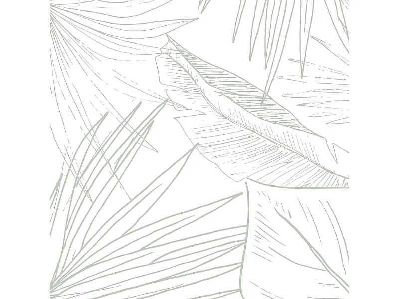 Papier peint panoramique - Lamnar - Vert - intissé : 150g/m² - 7 lés : 336x270cm