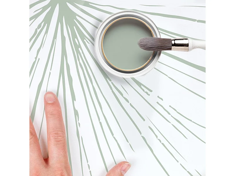 Papier peint panoramique - Lamnar - Vert - intissé : 150g/m² - 7 lés : 336x270cm