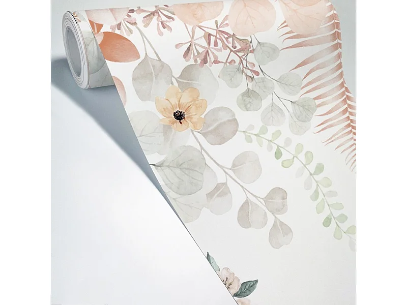 Papier peint panoramique - Flowers in Rain - Multicolore - intissé : 150g/m² - 7 lés : 336x270cm