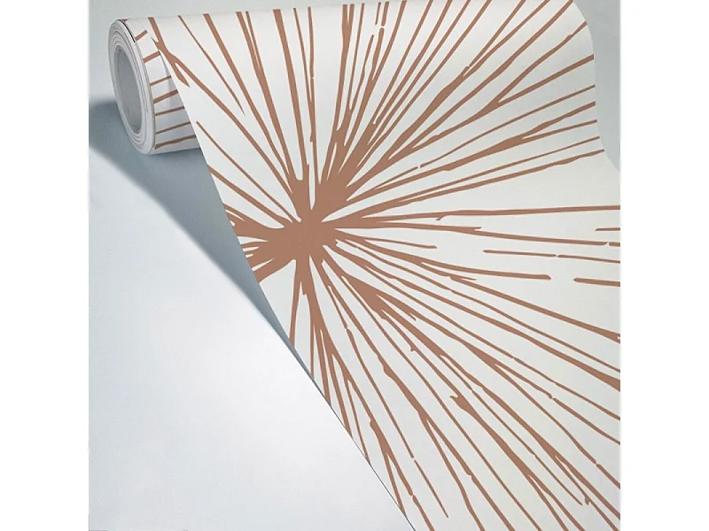 Papier peint panoramique - Lamnar - Orange - intissé : 150g/m² - 7 lés : 336x270cm