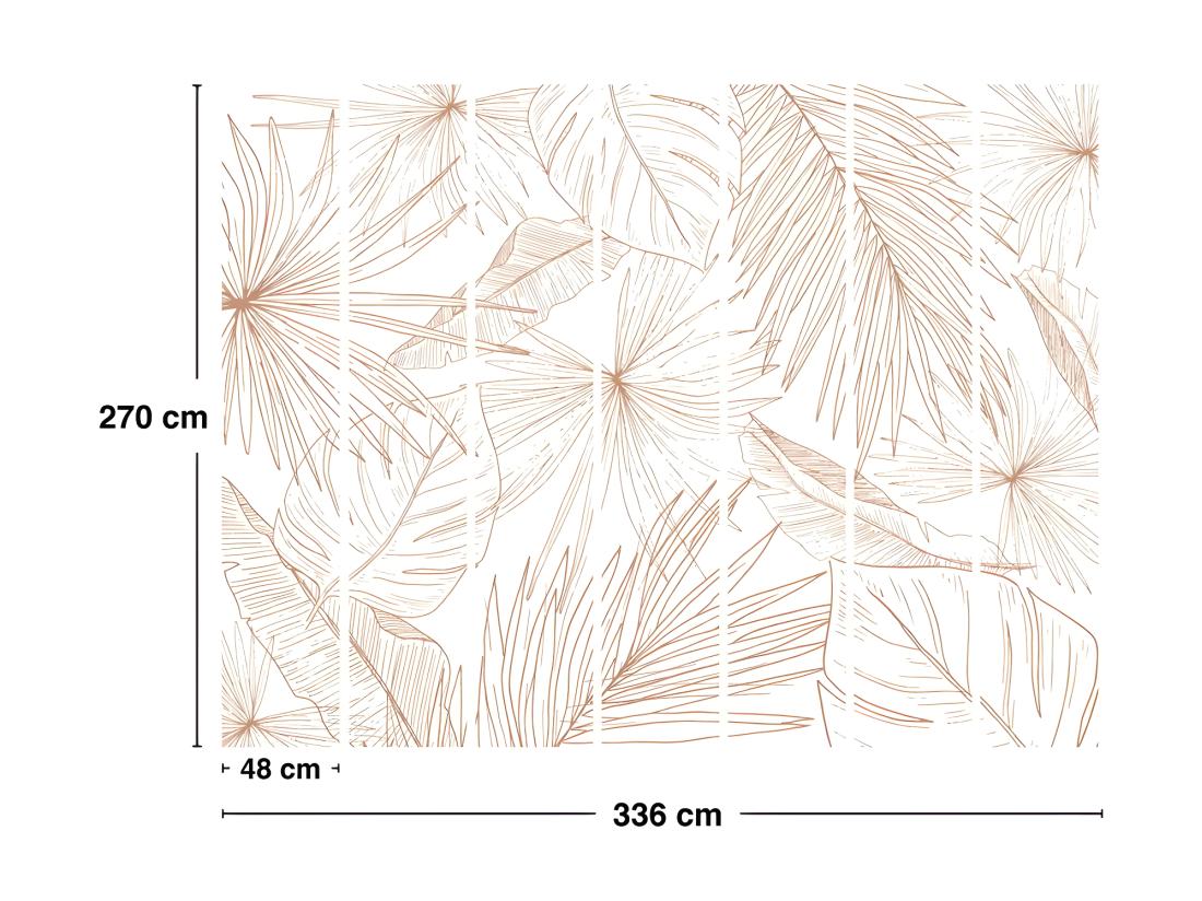 vente unique Papier Peint Panoramique L336xH270cm - Lämnar Terracotta - Papier intissé 150gr/m2