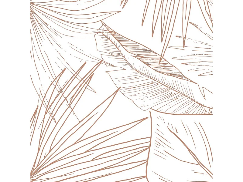 Papier peint panoramique - Lamnar - Orange - intissé : 150g/m² - 7 lés : 336x270cm