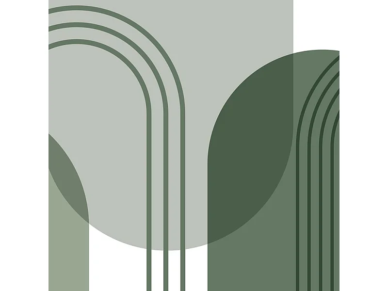 Crédence adhésive pour salle de bain en PVC design vert 140x30 cm (en 2 bandeaux)