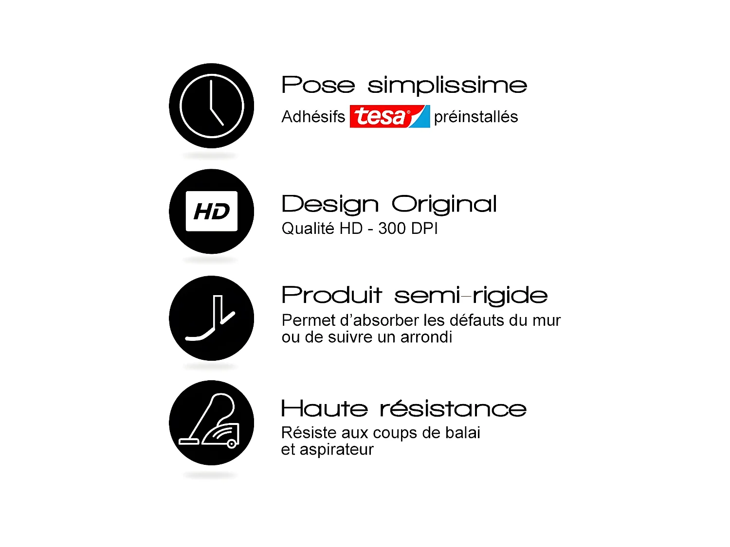 Plinthe PVC lot de 25 L200xH. 8cm - Bronze Brossé - PVC
