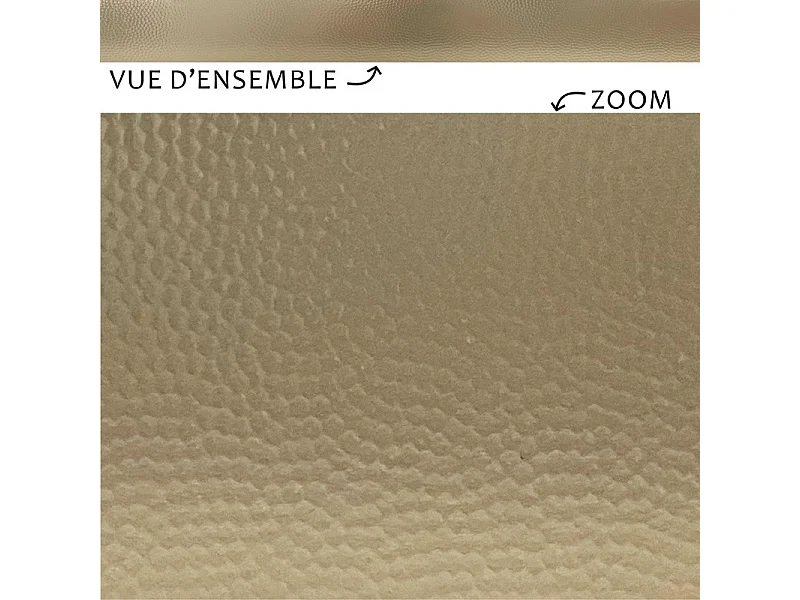 Plinthes PVC adhésives décoratives pour sol - Lot de 10 - 100x8 cm (10m) Jaune - Laiton Martelé