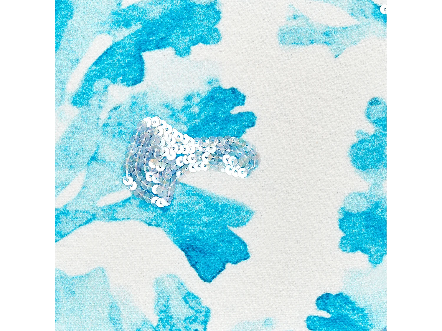 Cojín decorativo ROCKWEED Algodón 45 x 45 cm Blanco Patrón floral