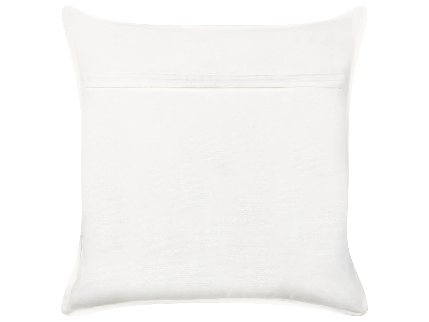 Cuscino decorativo ROCKWEED Cotone 45 x 45 cm Bianco Trama floreale