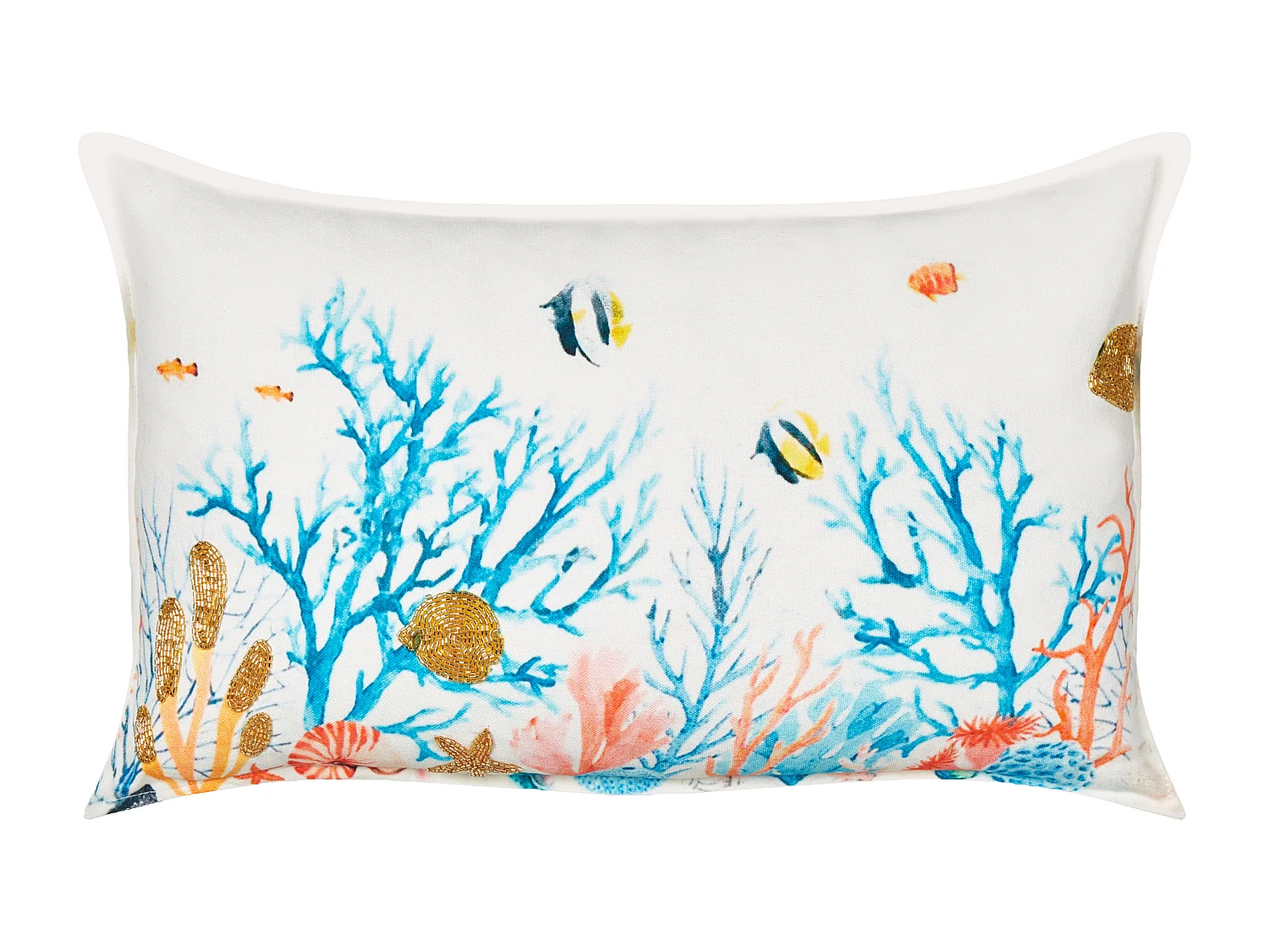 Lot de 2 coussins décoratifs EELGRASS Coton 30 x 50 cm Multicolore Motif animal