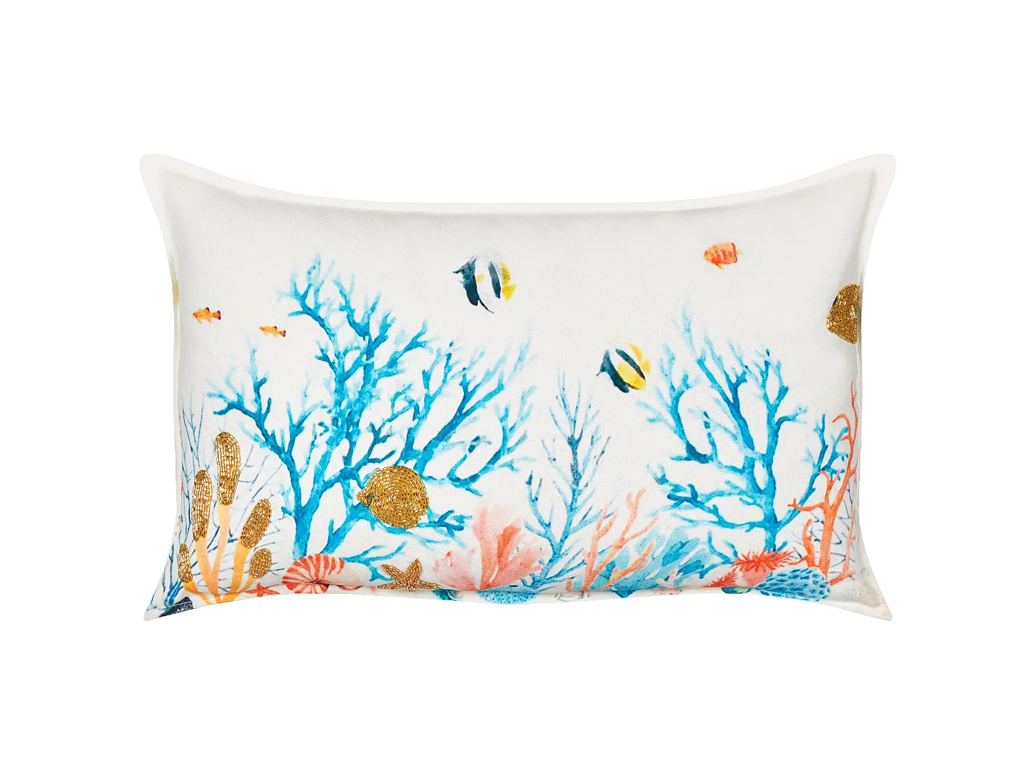 Lot de 2 coussins décoratifs EELGRASS Coton 30 x 50 cm Multicolore Motif animal