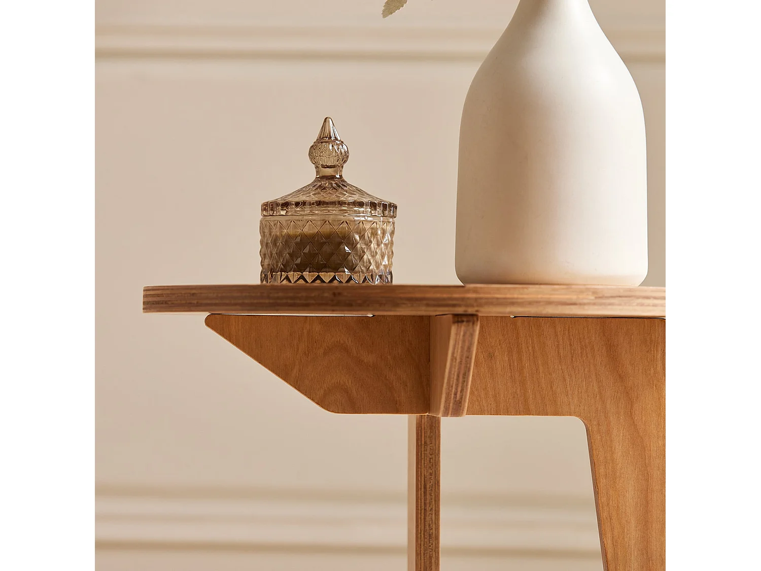 Mesa Auxiliar con Juntas de Espiga Mesita de Noche Mesa de Centro para Salón y Dormitorio 40 x 40 x 51 cm Marrón SoBuy HFBT02-N ES