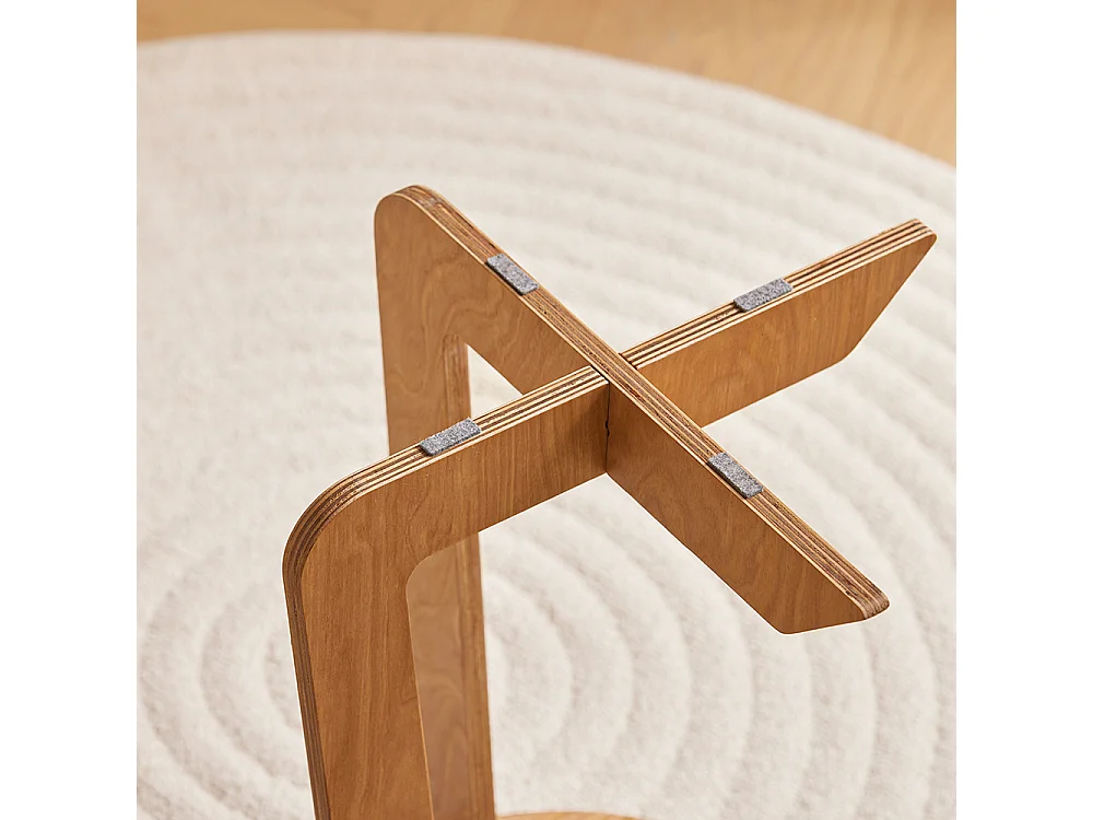 Mesa Auxiliar con Juntas de Espiga Mesita de Noche Mesa de Centro para Salón y Dormitorio 40 x 40 x 51 cm Marrón SoBuy HFBT02-N ES