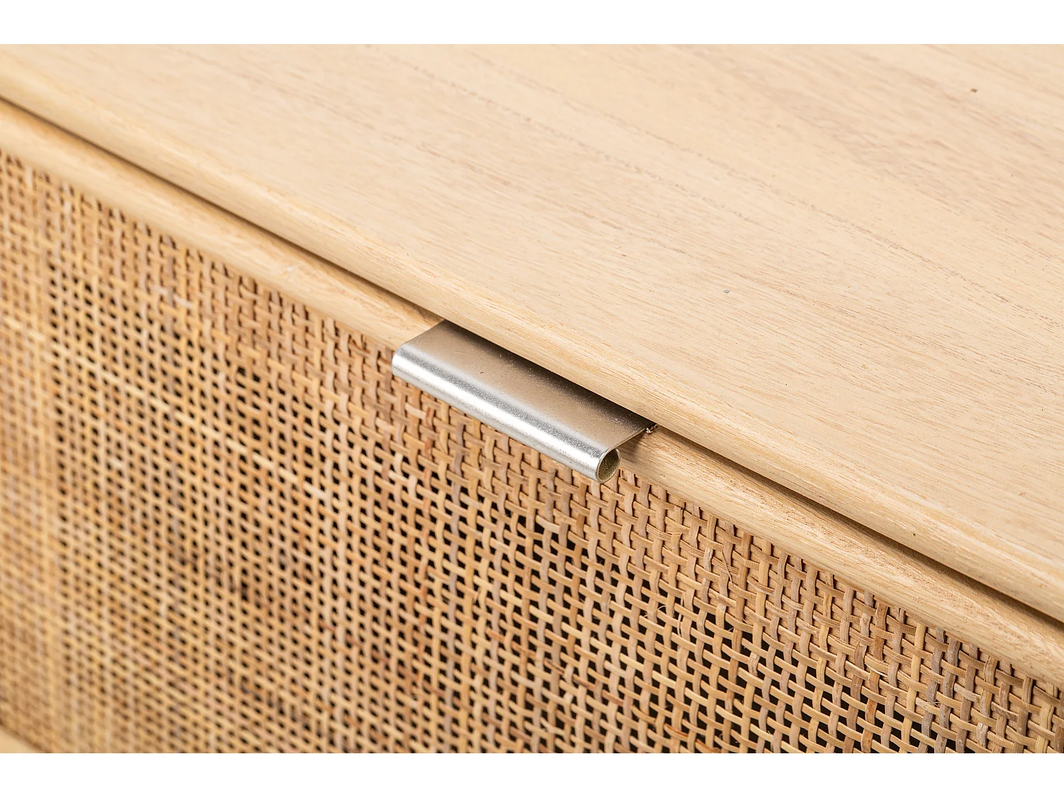 Vestiaire/portant en bois massif et cannage