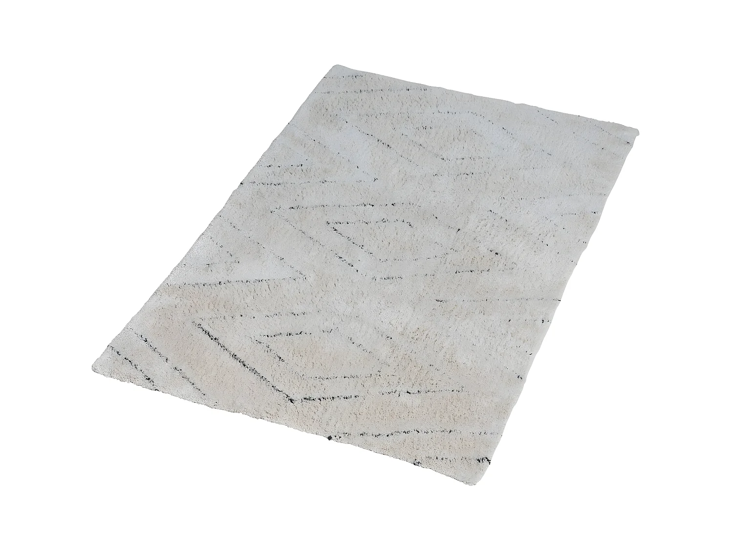 Alfombra de algodón Victor bohème beige para adultos