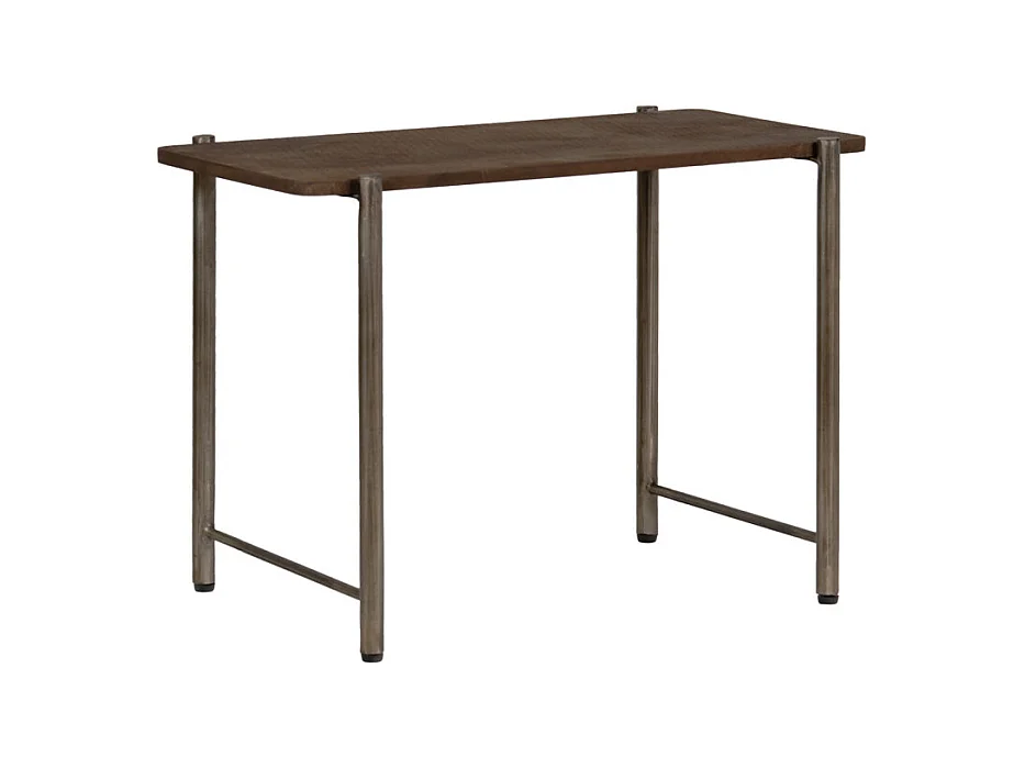 Table basse L. 72 cm plateau effet martelé et pieds en métal - BUTCH