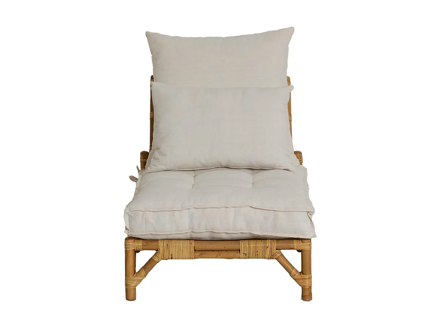 Fauteuil futon en rotin 1 place Elisa