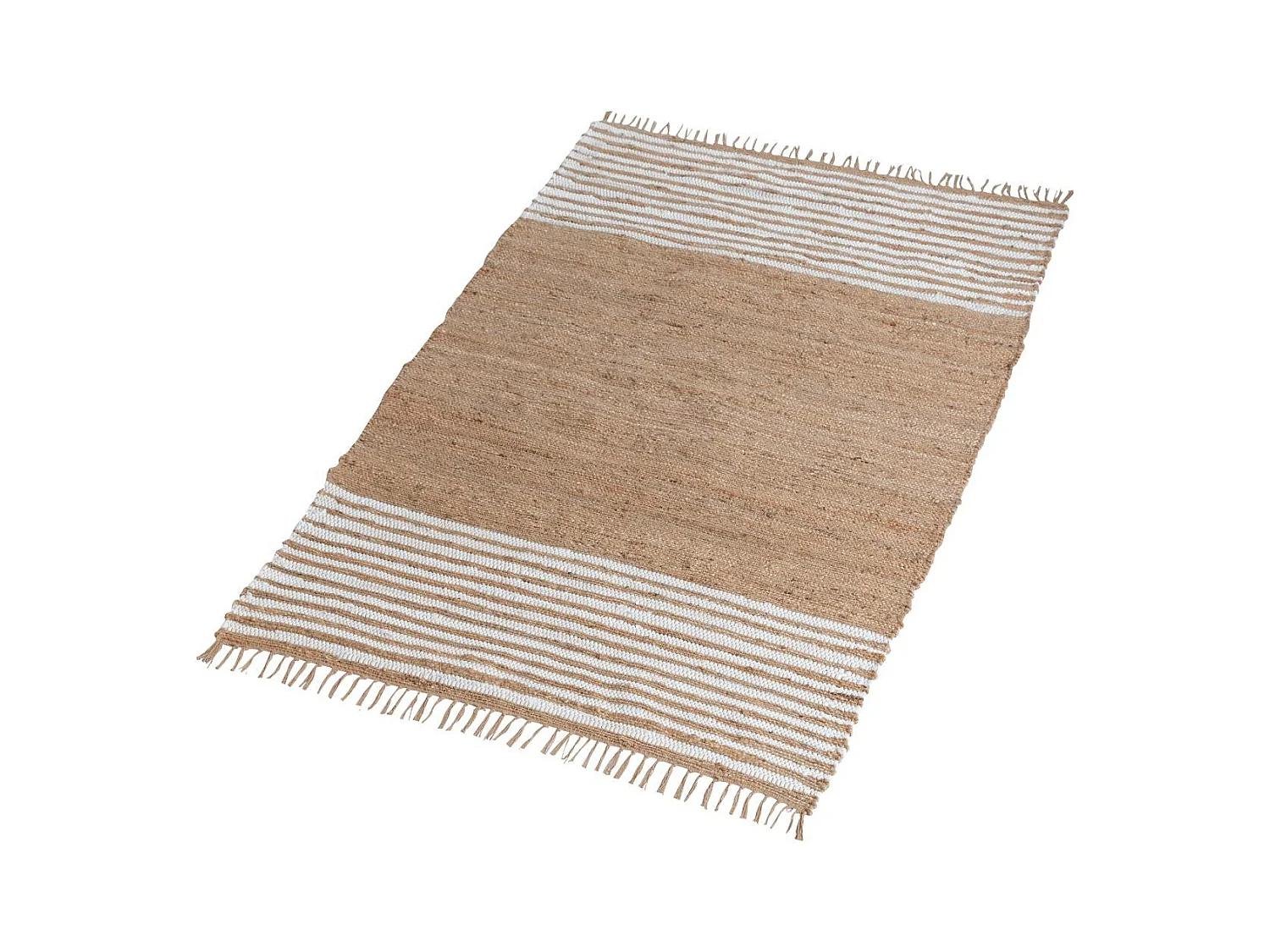 Tapis en jute et coton Lali
