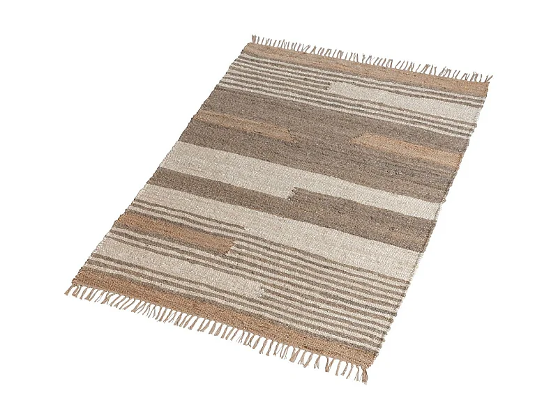 Alfombra de yute y algodón Robin para una decoración natural y acogedora