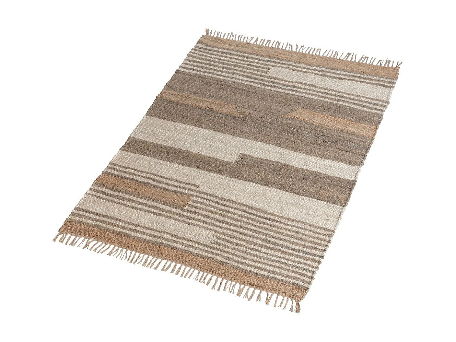 Alfombra de yute y algodón Robin para una decoración natural y acogedora